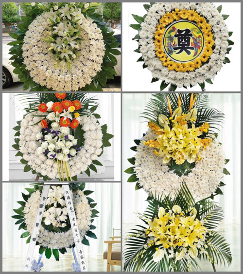 福建三明永安市青水畲族乡过坑村花圈速递